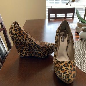 Charlotte Russe Leopard Print Heel
